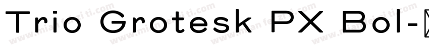 Trio Grotesk PX Bol字体转换